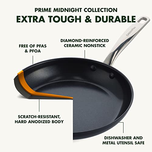 GreenPan Chatham Black Prime Midnight Hard Anodized Healthy Ceramic