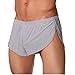 iEFiEL Mens Breezy Side Split House Shorts Boxer Underwear Summer Leisure Trunks Silk Gray L(27-44