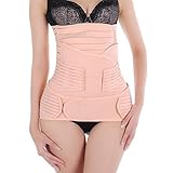 UZZO Womens Breathable Ventilation Elastic Postpartum Postnatal Recoery Support Girdle Belt Post Pregnancy Belly Waist Slimming Shaper Wrapper Band Abdomen Abdominal Binder for Women and Maternity
