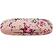ZZ Sanity Flower Fabric Covered Clam Shell Style Eyeglass Case Spectacles Box （Pink2）