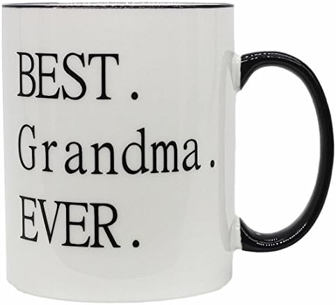 Best Grandma Ever -11 OZ Ceramic Coffee Mugs-Funny Birthday Gifts For Grandmother From Granddaughter Grandson Think You Gifts Ideas