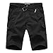 TISUN Men's Twill Performance Casual Solid Mufti Pocket Khaki Cargo Work Shorts