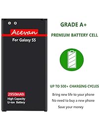 Batería de repuesto para Samsung Galaxy S5, Verizon G900V, Sprint G900P, T-Mobile G900T, AT&T G900A, G900F, G900H, G900R4, I9600, ión de litio de 2950 mAh