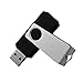 KEXIN Bulk USB Drive 20pcs 256MB USB Flash Drives Flash Drive Thumb Drive Bulk Flash Drives Swivel USB 2.0 (256MB, 20PCS, Black)