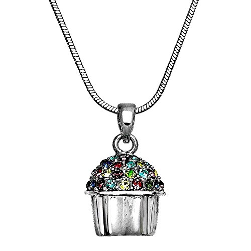 Cupcake with hinged cupcake gift boxpendant thickness7mm