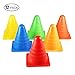 KEVENZ 12-Pack 7 Inch Thicker Multi-Purpose Multi-Color Plastic Traffic Cones