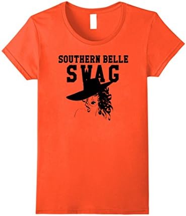 Women's Slurp: "Southern Belle Swag" T-Shirt Small Orange
