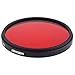 Neewer 58mm Full Red Color Filter for Camera Lens with 58mm Filter Thread