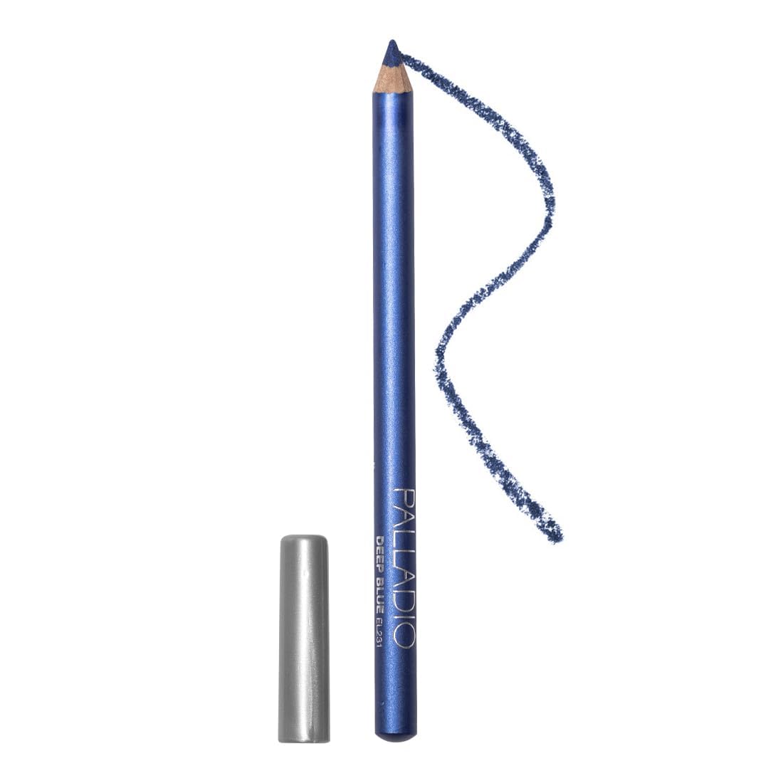 Palladio Wooden Eyeliner Pencil, Thin Pencil Shape, Easy Application, Firm yet Smooth Formula, Perfectly Outlined Eyes, Contour and Line, Long Lasting, Rich Pigment, Deep Blue — image 1