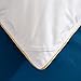 puredown White Goose Down Comforter-600 Fill Power-King/Cal King-Cotton Shell 500TC-Stripe White