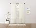 No. 918 Alison Floral Lace Sheer Rod Pocket Curtain Panel, 58