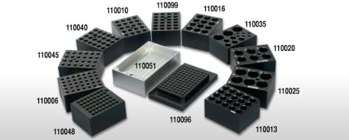 BOEKEL INDUSTRIES DAI110051DG Block Module for Dry Bath Incubator, Holds 1 x 96 Well Microplate, 9.5 cm W x 14.3 cm L x 4.4 cm H