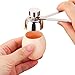 Zantado Egg Topper Cutter with Stainless Steel, Egg Cracker Tool of Soft Hard Boiled Egg Cutter Smooth Round Opening. Eggshell Cutter Easy to Use and Work in Your Kitchen. Love Eggs