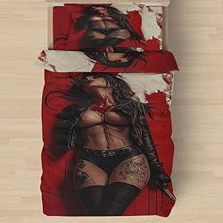 Sexy Girl Twin XL Dorm Bedding 3 Piece Sexy Naked