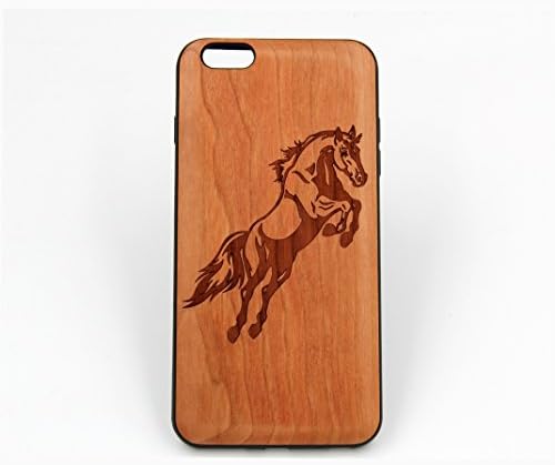 Horse wood cover case for iPhone (Cherry wood for iphone 6 plus / iphone 6s plus)