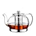 Glass Teapot with infuser, Tea Infusers for Loose Tea, Small Loose Leaf Tea pot, Heat resistant, Ideal for Tea Parties and Stovetop Brewing，1200ml
