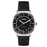 LETSCOM Smart Watch - Analog Quartz Watch and Activity Smartwatch 2-in-1 Unit, Fitness Tracker Watch with Pedometer, Sleep Monitor, Call/Message Vibration, PU Leather /Textured Nylon Band in One Pack