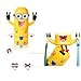 Cute Two Eyes Despicable Me Minions Design Combo Set Toothbrush Holder Automatic Toothpaste Dispenser with Rinse Cup (Yellow)