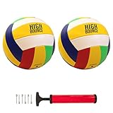 High Bounce Traditional Volley Ball official size set of 2 including Pump & needles