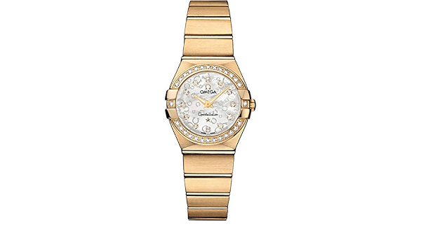 Amazon.com: Omega Constellation sólido 18k oro amarillo diamante reloj de  las mujeres 123.55.24.60.55.016 : Ropa, Zapatos y Joyería