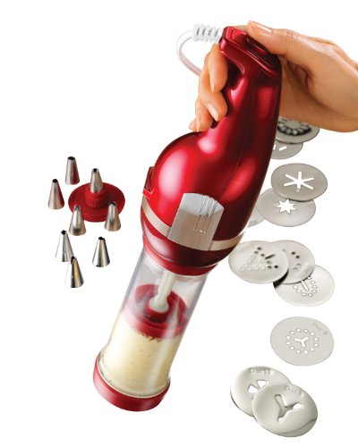 Nostalgia Electrics CDP200RED Retro Series Cookie Dough Press