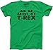 Youth Ask Me About My Trex T Shirt Funny Cool Dinosaur Flip Graphic Print Kids Funny Children's Apparel Flip Tops for Kid Cool Dinosaur Short Sleeve Green XL