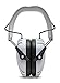 Lucid Audio AMPED Sound Amplifying Bluetooth Wireless Hearing Headphones - White/Gray (Hearing protection, headphones, hearing enhancement, hearing amplifier, sound reduction, tv enhancement)