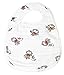 3 Baby Bibs & Burp Cloths For Burping, & Drooling. Snap Bibs For Toddlers, Infants, Boys & Girls. Fancy Multi Layers Muslin Cotton Bib For Shower Gift (White)