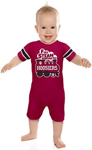 NCAA Indiana Hoosiers Boys Infant Full Steam Onesie, 18-24 Months, Crimson