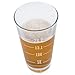 Gone For a Run Runner's Measurements Engraved Beer Pint Glass 16 oz.