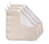 Evriholder Soft-Weave Wash Cloths, Dual-Sided Exfoliating Face and Body Cloths, White, Pack of 3