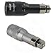 2pk Nebo Transport 6311 125 Lumen Rechargeable LED Flashlights Black and Silver
