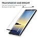 Keklle Glass Screen Protector for Galaxy Note 8, Anti-Bubble, Case Friendly, Scratch-Resistant, High Definition Full Coverage Tempered Glass Compatible with Samsung Note 8 (Black) (Note 8 Protector)