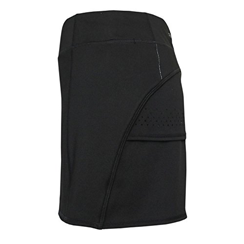 Tangerine Women's Active Skort With Perforated Trim (Large, Black)