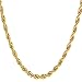U7 Men Womens Stainless Steel 18K Real Gold Plated Twisted Rope Chain Necklace,Width 1.2mm/1.5mm/3mm/5mm/6mm/9mm,Length 18-30 Inch, with Gift Box
