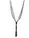 1920’s Flapper Gatsby Necklace Long Black Multitier Tassel Beads Pendant Art Deco Jewelry