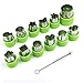 KUUQA Vegetable Cutter Shapes Set Flower Star Cartoon Animals Fruit Mold Decorating Tools for Cookies Fruit Decoration Kids Baking Craft Supplies with Cleaning Brush,12PCS