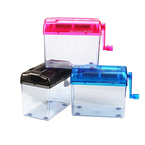 Home Mart Office MiNi Manual Type Shredder Hand Shredder Hand Shredder Cross Cut