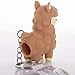 PooPoo Llama (Glitter Pooping Llama) Keychains White & Brown Complete Gift Set Party Bundle - 4 Pack (2 of Each Color)