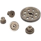 Goolsky Diff Differential Main Metal Spur Gear 64T 17T 21T 26T 29T Motor Gear RC Part for HSP 1/10 Monster Truck BRONTOSAURUS 94111