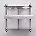 Mellewell Toothbrush Holder Toothpaste Organizer Stand Bathroom Storage, Stainless Steel Brushed Nickel, 03003S