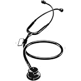 MDF Acoustica Deluxe Lightweight Dual Head Stethoscope - All Black (MDF747XP-BO) (Health and Beauty)