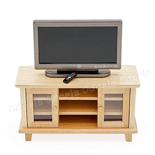 thumbnail image 2 of Kitchen Curio Cabinet Hutch Odoria Dollhouse Cabinet Miniature Bookcase: 1/12 Scale Display Bookshelf For Living Room Vintage - Mini Storage Curio China Cupboard Pantry - Tiny China Hutch 2 of 14