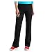 Danskin Now Womens Dri-More Core Bootcut Yoga Workout Pants - Regular or Petite (Medium Petite, Black)