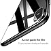 iPhone X Screen Protector, KuGi [ Front & Back Glass film suit ] Ultra-thin Toughened 9H Hardness HD Clear & Premium Full coverage Tempered Glass Screen protector for iphone x edition. (Black)