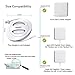 SWARK Cord Winder Compatible with Original 45W / 60W / 61W Apple MacBook Charger (MagSafe & Type-C),Charger Winder - White