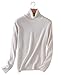 LongMing Women's Cashmere Blend Long Sleeve Warm Turtleneck Pullover Sweater