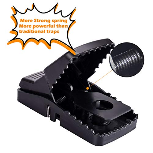 LEHOUR Mouse/Rats Trap, Mice Traps That Work, Mice Snap Trap with Bait Cup, Reusable, Effective Mouse Catcher Indoor 6 Pack