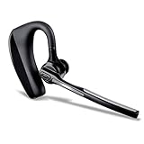 Bluetooth Headset, Aumet Wireless Business Earpieces/Headphones with Microphone - Lightweight and Noise Reduction Earphones/Earbuds for Cell Phones-Black +silver