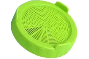 Sprouting Lids jar Sprouting Lids Plastic Sprouting Lids with Stainless Steel Screen for Wide Mouth to Grow Beans Sprouts Dex